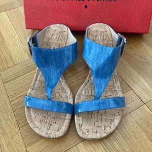 Donald J Pliner blue sandals, 9. Excellent condition.